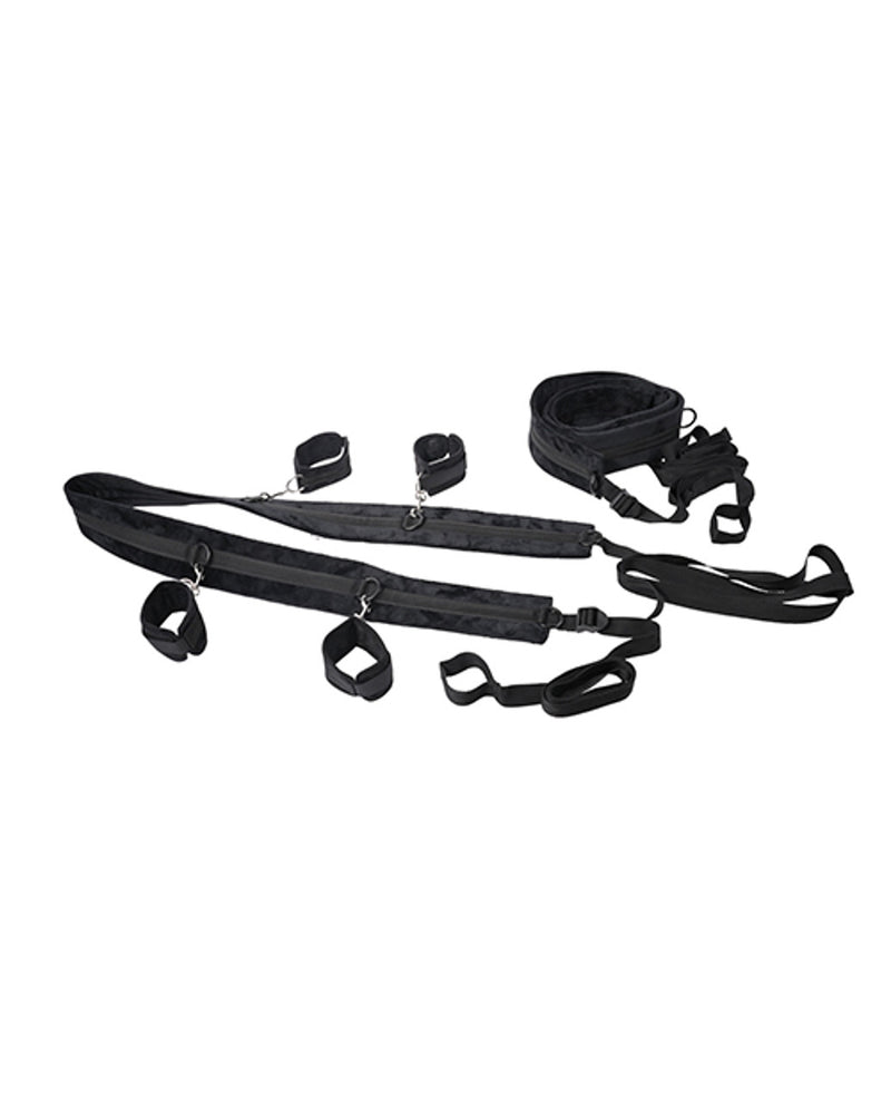 Sportsheets No Matter Where Bondage Restraint System - Black