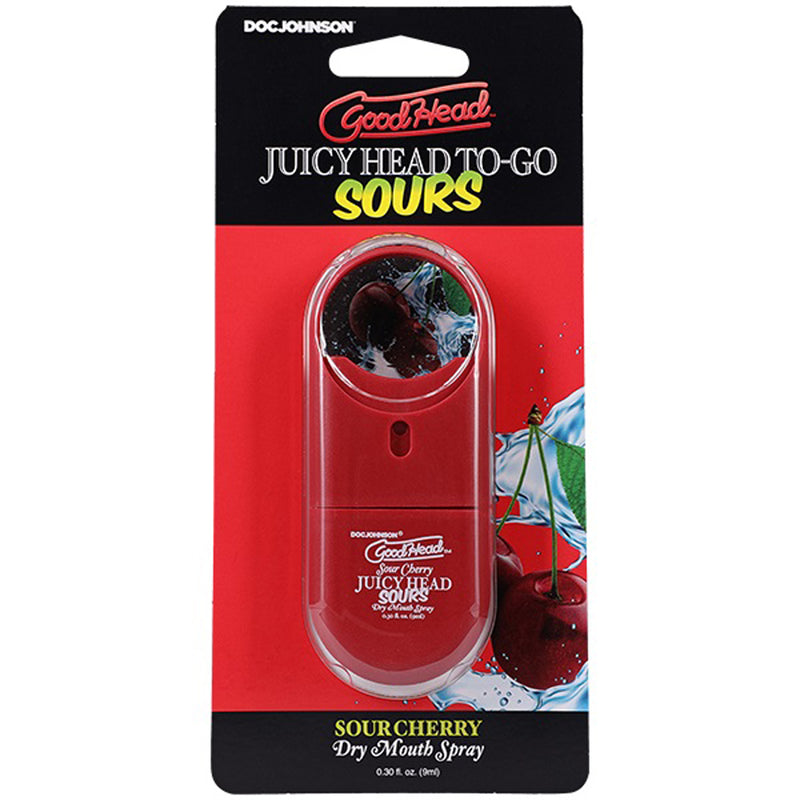 Doc Johnson Goodhead Juicyhead Dry Mouth Spray to Go - Sour Cherry .30 Oz