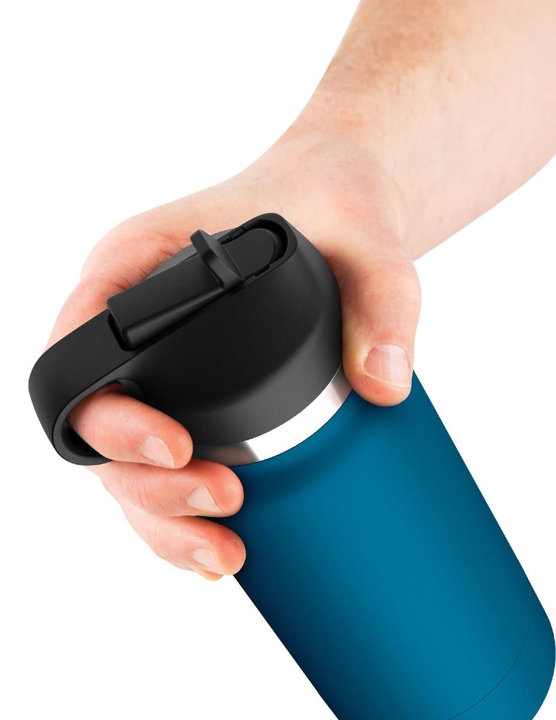 Pipedream Fuck Flask - Private Pleaser - Blue Bottle - Light - Realistic Stroker Masturbator - Canister Masturbation Cup