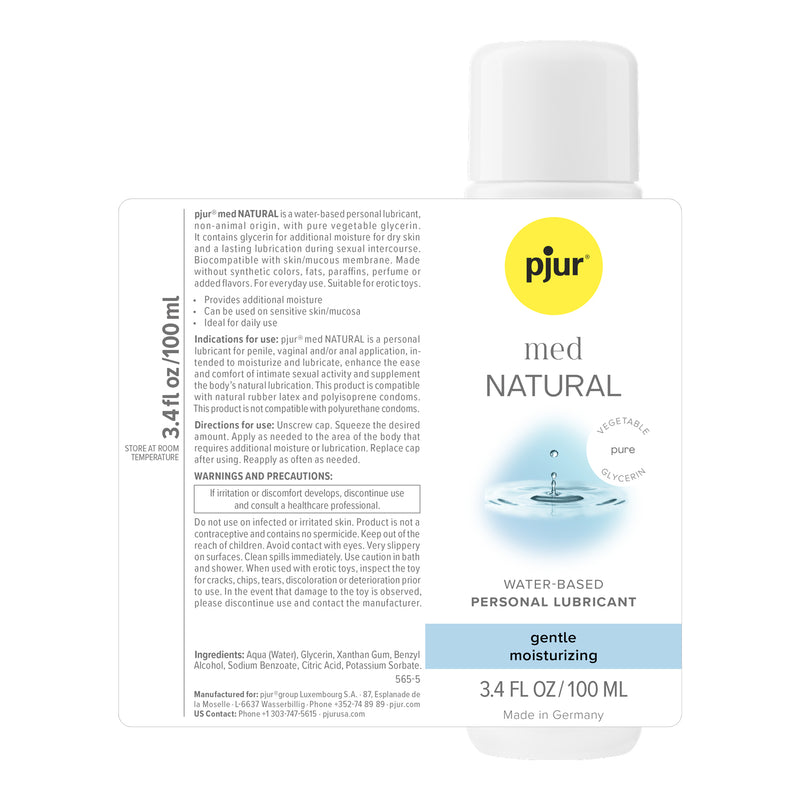 Pjur Pjur Med Natural Glide - 3.4 Fl. Oz. 100ml