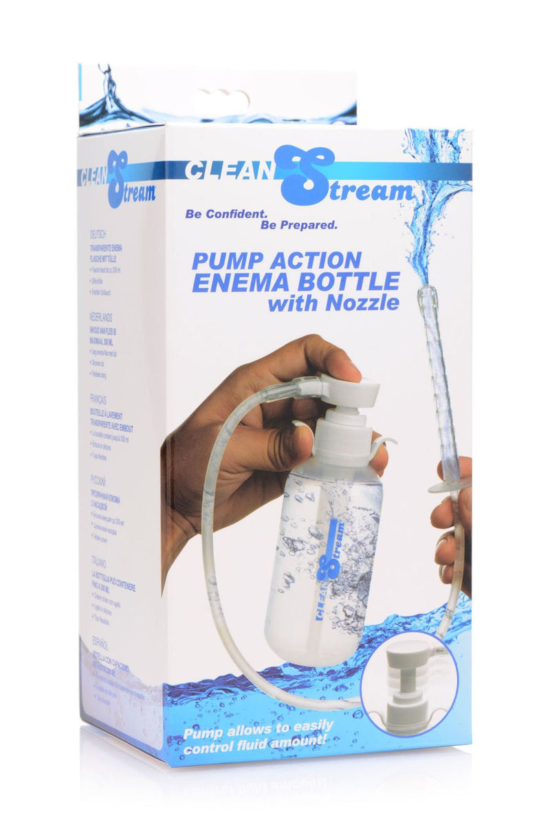 XR Brands Pump Action Enema Bottle With Nozzle