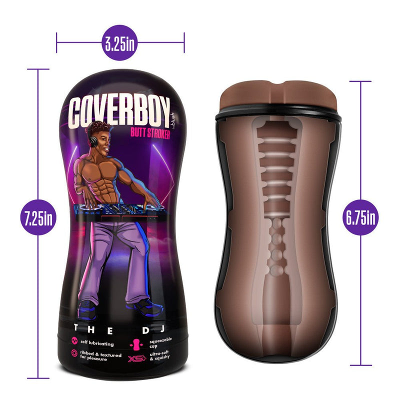 Coverboy The DJ Self Lubricating Realistic Brown Butt Stroker