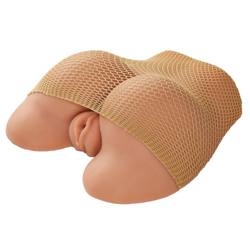 "Realistic Body Mold Stroker - Pleasure Pussy and Ass - Wide-Spread Legs - Tan WTC422"