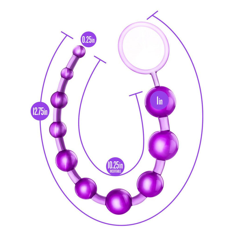 B Yours Basic Purple 12.70-Inch Anal Beads