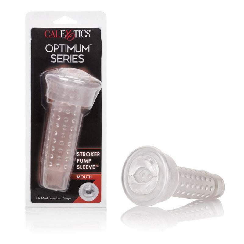 CalExotics Optimum Series Stroker Pump Sleeve Mouth - Stroker Masturbator - Penis Pump Sleeve - Stroker Sleeve