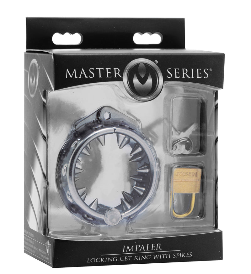 XR Brands Impaler Locking Cbt Ring With Spikes