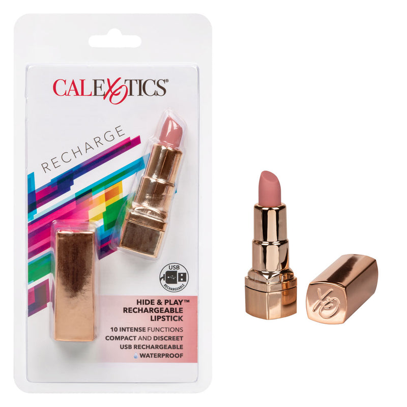 CalExotics Hide and Play Rechargeable Lipstick - Nude