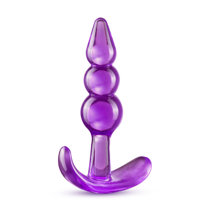 Eden 3.5" Long Purple Beginner's Tapered Slim Anal Butt Plug