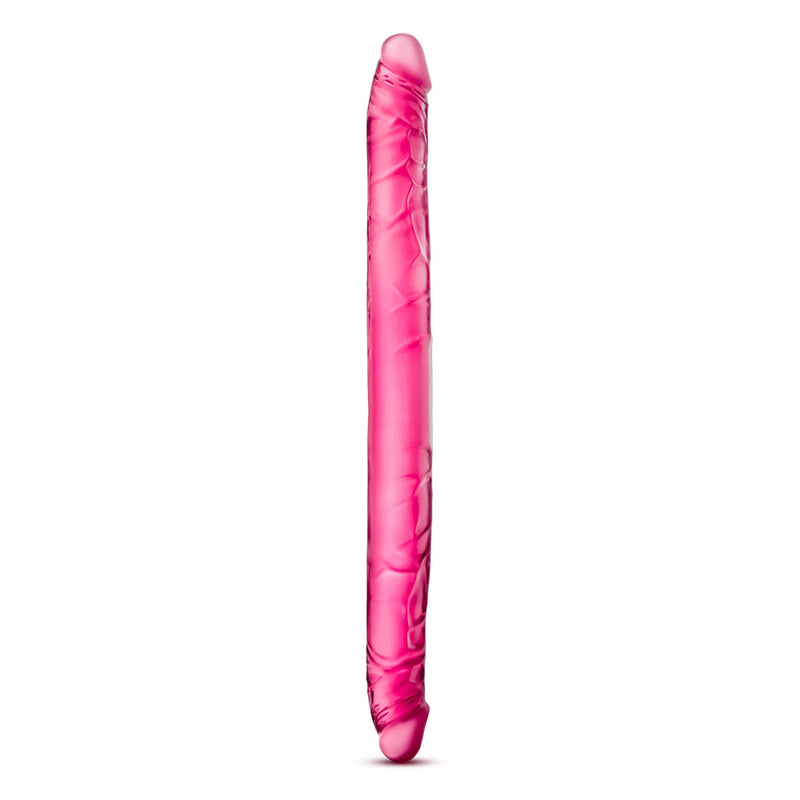 Eden 16" Long Pink Realistic Double Sided Dildo