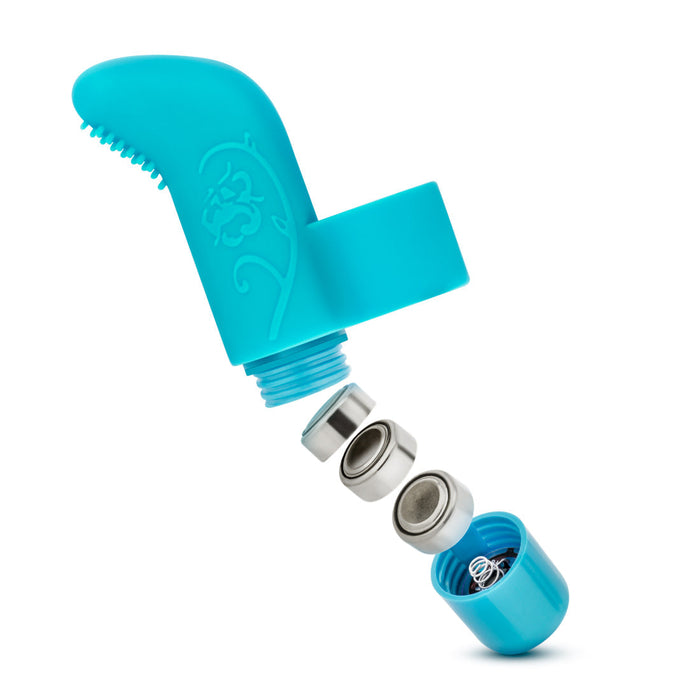 Eden 3.5" Long 7 Mode Blue Waterproof Finger Vibrator