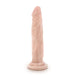 Adult Sex Toys 7" Long Beige Silicone Ridged Suction Realistic Dildo