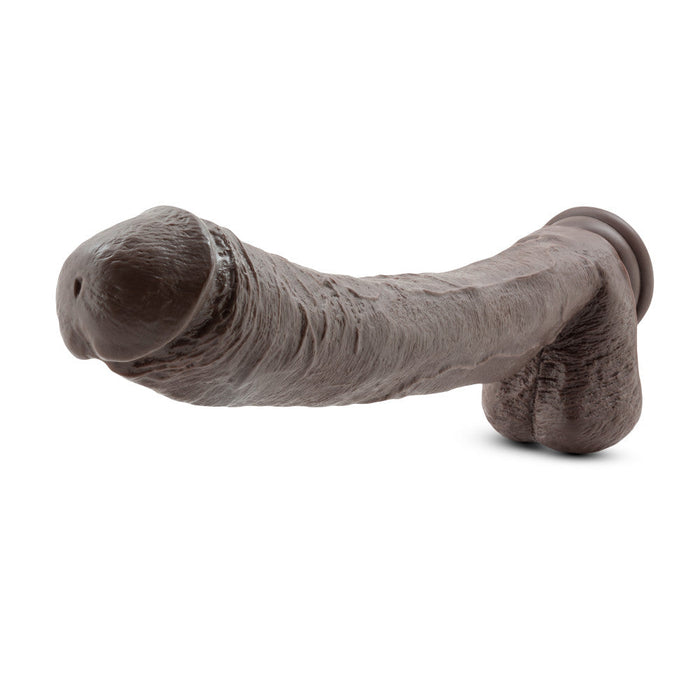 Eden 13" Long Brown Realistic Dildo With Balls & Suction Cup Base