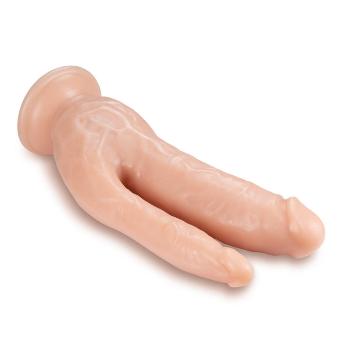 Eden 8" Long Beige Ridged Suction Realistic Dildo