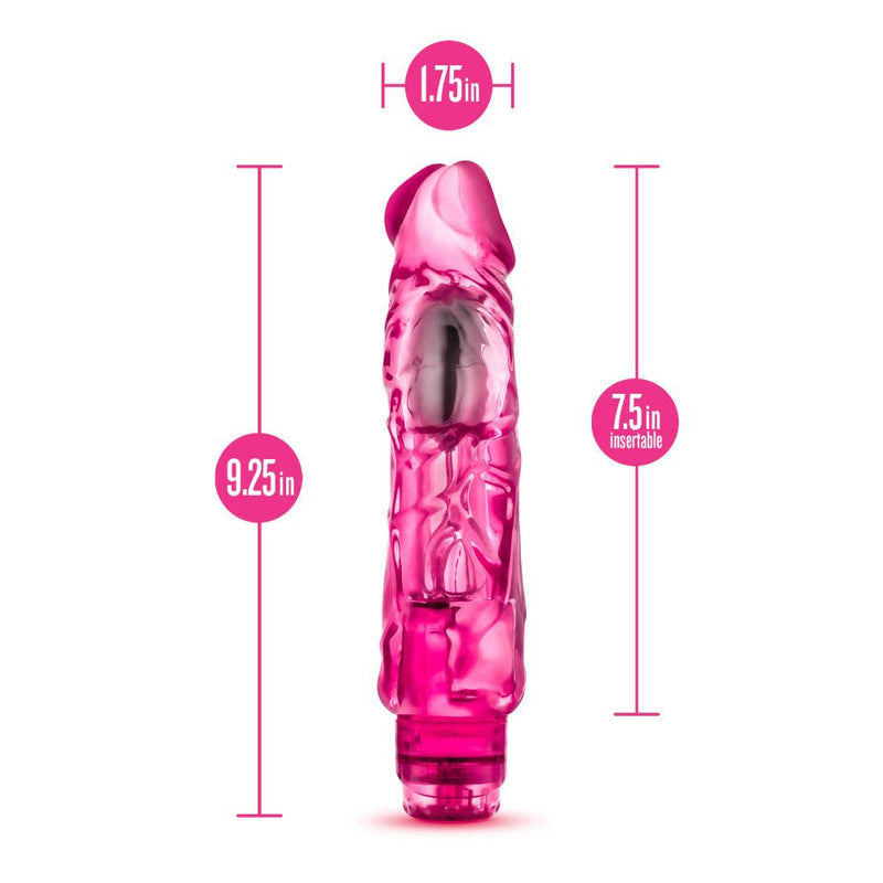 Eden 9" Long Pink Adjustable Realistic Dildo