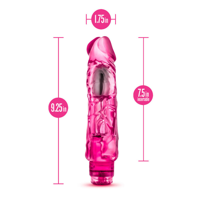 Eden 9" Long Pink Adjustable Realistic Dildo