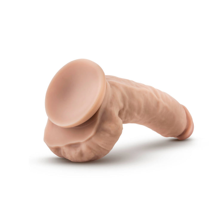 Eden 9" Long Beige Realistic Dildo With Balls & Suction Cup Base