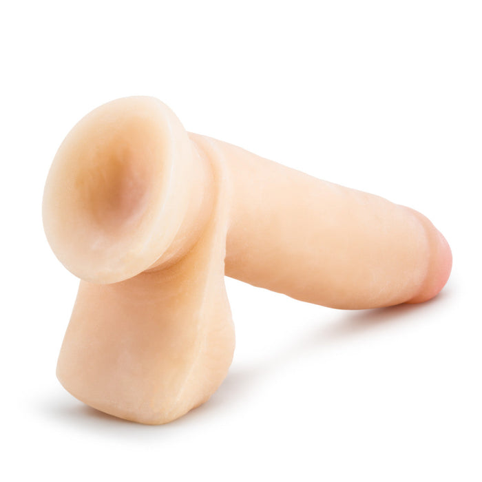 Eden 7" Long Beige Ridged Rigid Realistic Dildo With Suction Cup Base