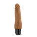 Adult Sex Toys 8" Long Brown Ridged Realistic 1 Mode Vibrating Dildo