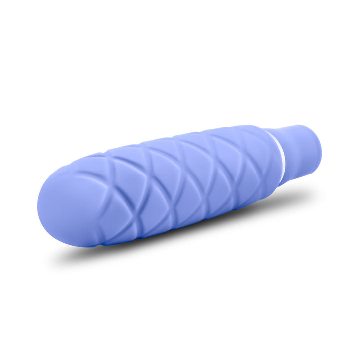 Eden 4.5" Long 10 Mode Ridged Blue Waterproof Vibrator