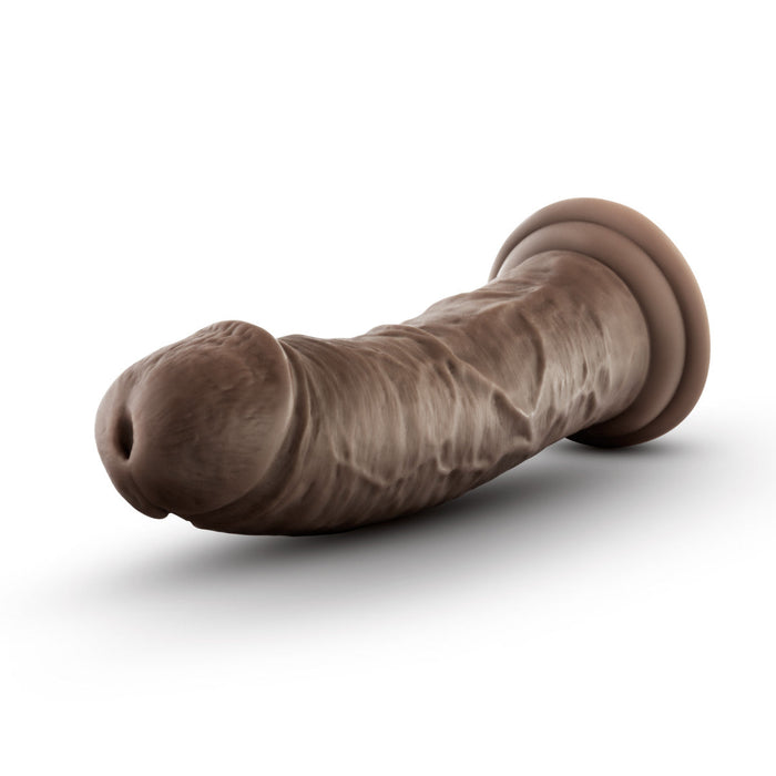 Eden 8" Long Beige Ridged Suction Realistic Dildo