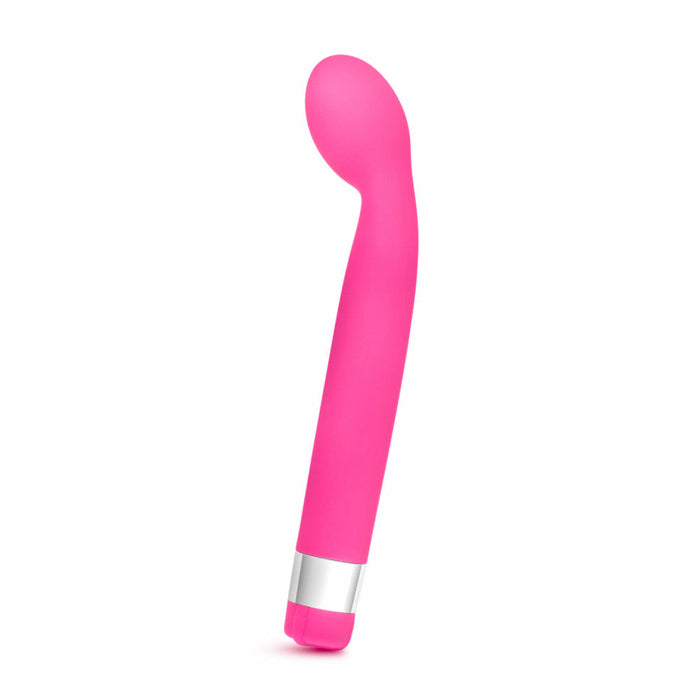 Eden 8.5" Long Curved Pink Waterproof Vibrator