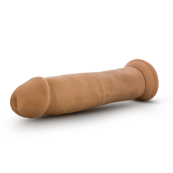 Eden 9.5" Long Brown Ridged Suction Realistic Dildo With Suction Cup Base