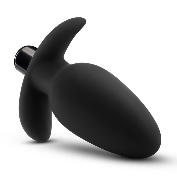 Eden 4.5" Long Black Silicone 1 Mode Anal Butt Plug