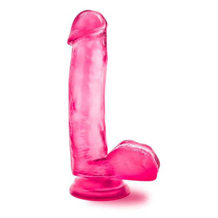 Eden 5.5" Long Pink Realistic Dildo With Balls & Suction Cup Base