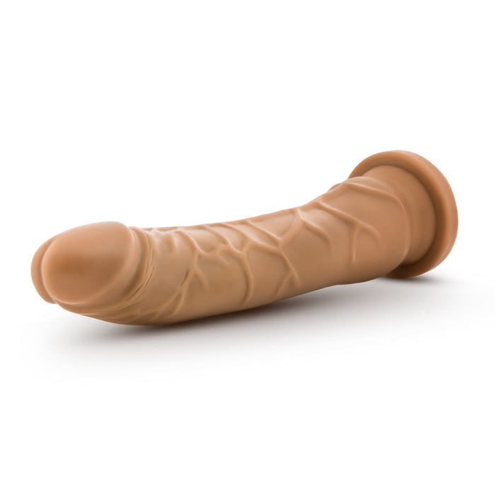 Eden 8.5" Long Brown Ridged Suction Realistic Vibrating Dildo