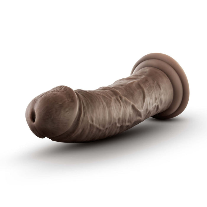 Eden 8" Long Brown Ridged Realistic Dildo