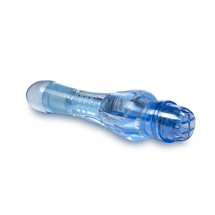 Eden 6.75" Long Blue Waterproof Curved G Spot Vibrator