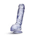 Adult Sex Toys 9" Long Clear Realistic Dildo With Balls & Suction Cup Base