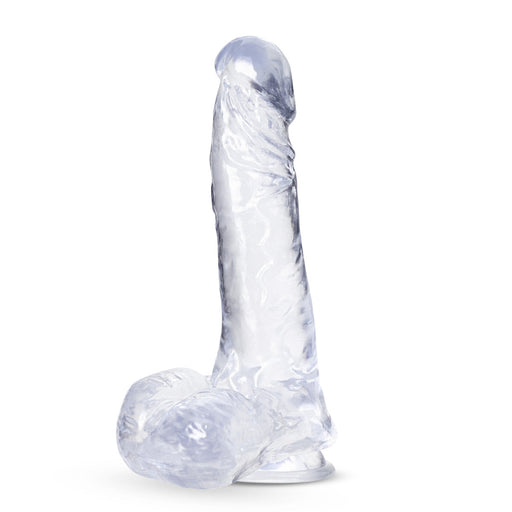 Adult Sex Toys 11" Long Clear Realistic Dildo With Balls & Suction Cup Base