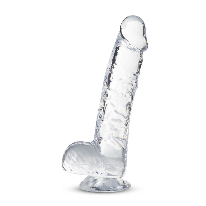 Eden 6" Long Clear Realistic Dildo With Balls & Suction Cup Base