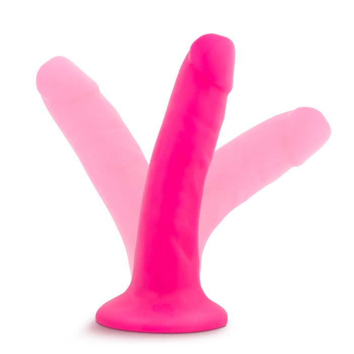 Eden 6" Long Pink Realistic Dildo With Suction Cup Base