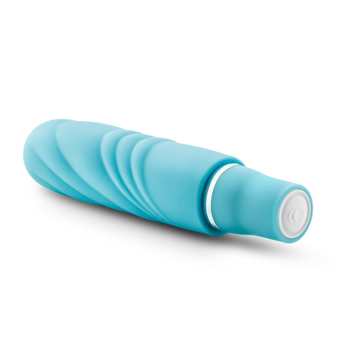 Eden 3.5" Long 10 Mode Ridged Blue Waterproof Vibrator