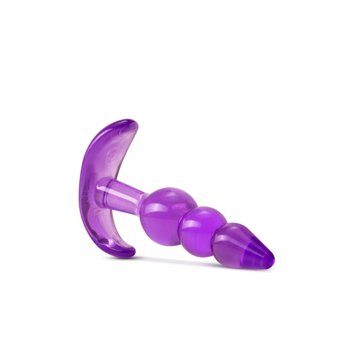 Eden 3.5" Long Purple Beginner's Tapered Slim Anal Butt Plug