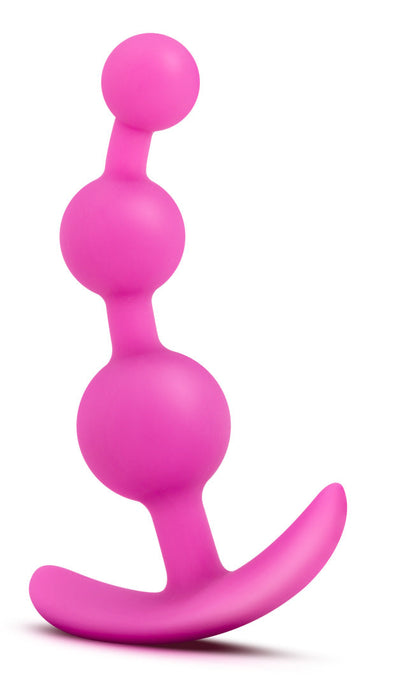 Adult Sex Toys 5" Long Curved Pink Silicone Anal Bead