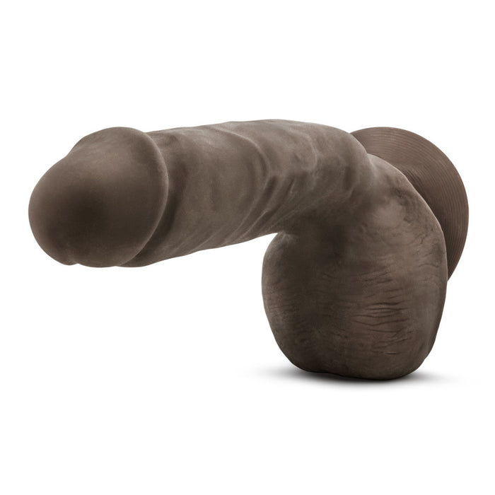 Eden 8.5" Long Brown Rigid Realistic Dildo With Balls & Suction Cup Base