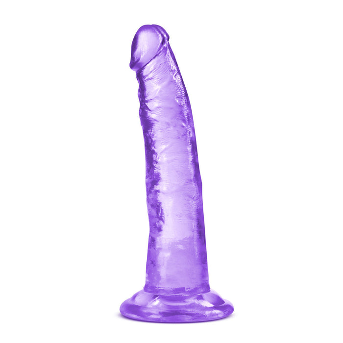 Eden 7.5" Long Purple Ridged Realistic Dildo With Suction Cup Base