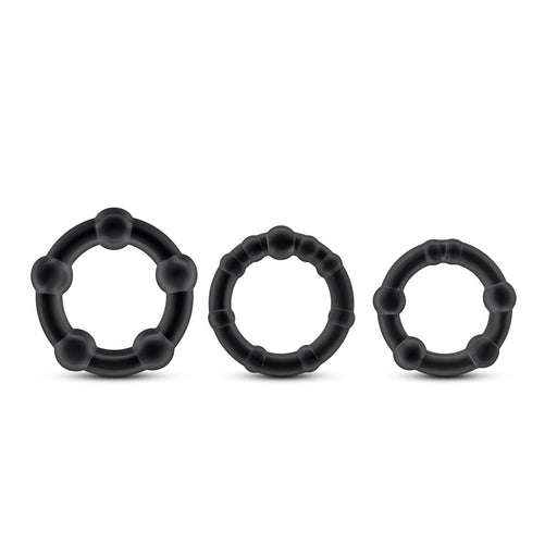 Adult Sex Toys 3 Piece Black Cock Ring