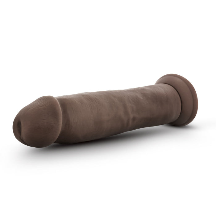 Eden 9.5" Long Brown Ridged Suction Realistic Dildo With Suction Cup Base