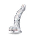 Adult Sex Toys 8.5" Long Clear Curved G Spot Realistic Dildo With Suction Cup Base