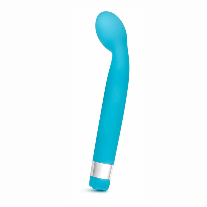 Eden 8.5" Long Curved Blue Waterproof Vibrator