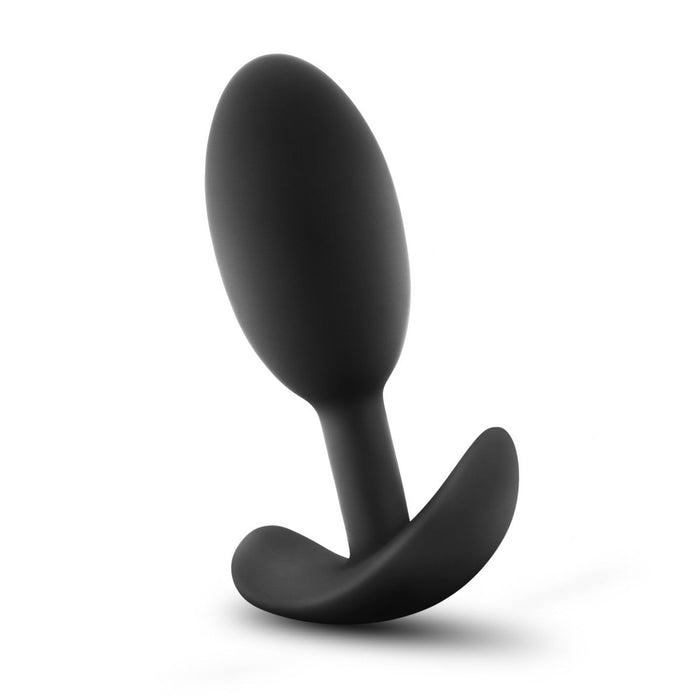 Eden 4" Long Medium Black Silicone Realistic Anal Butt Plug