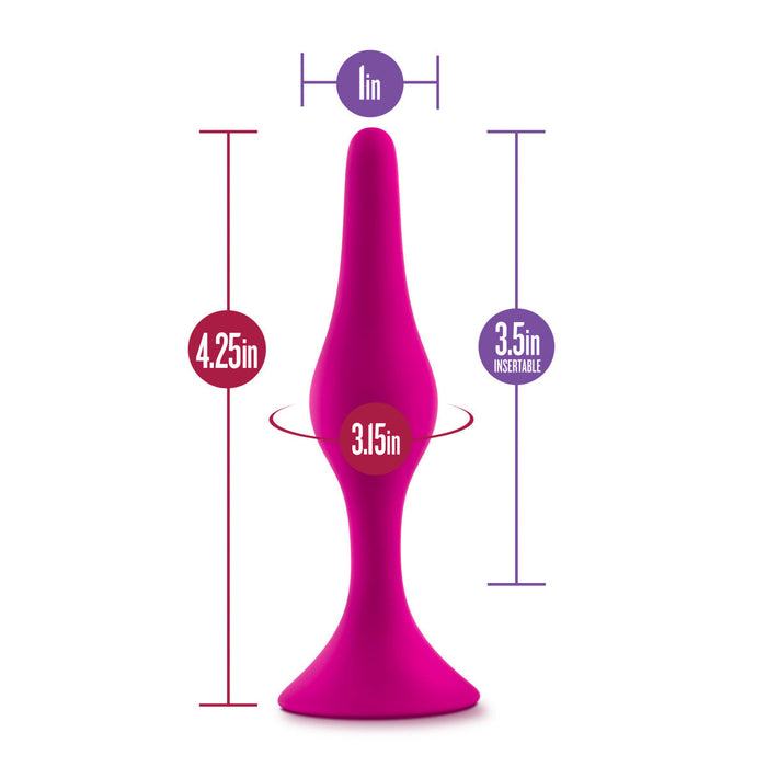 Eden Medium Pink Silicone Anal Butt Plug