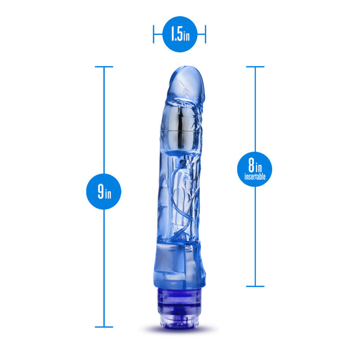 Eden 9" Long Blue Realistic Dildo