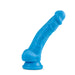 Adult Sex Toys 7" Long Blue Realistic Dildo With Balls & Suction Cup Base