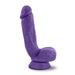 Adult Sex Toys 8.5" Long Purple Rigid Realistic Dildo With Balls & Suction Cup Base