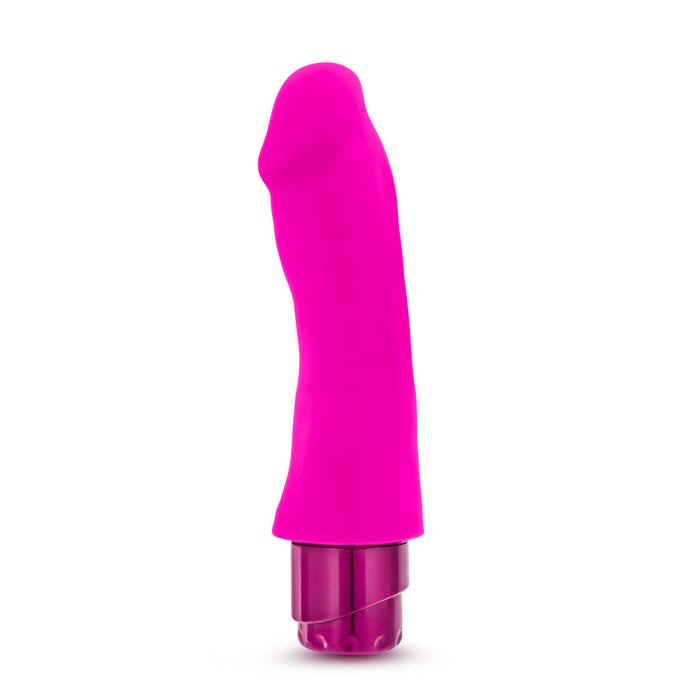 Adult Sex Toys 7.5" Long Pink Ridged G Spot Vibrating Dildo